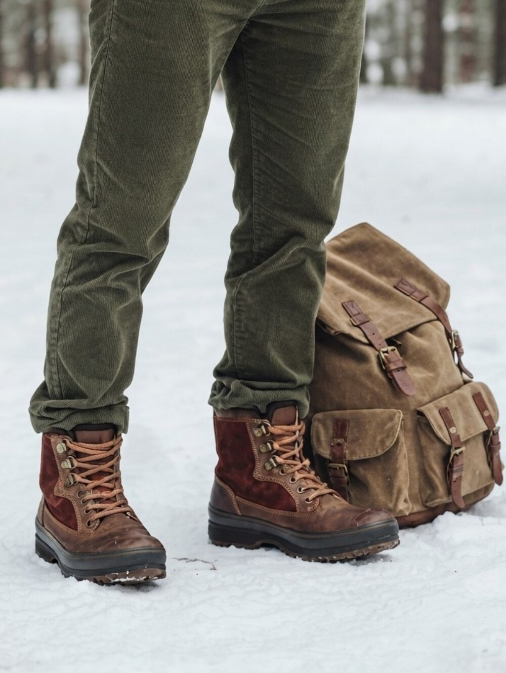 Sorel Caribou Kingston Peak Waterproof Leather Winter Boots,Buff Tobacco,Men's 8